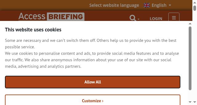 Screenshot of accessbriefing.com