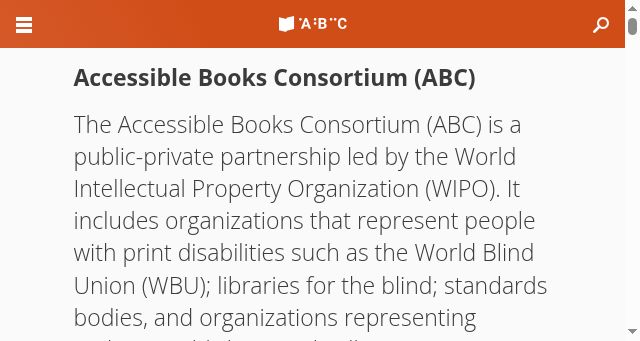 Screenshot of accessiblebooksconsortium.org