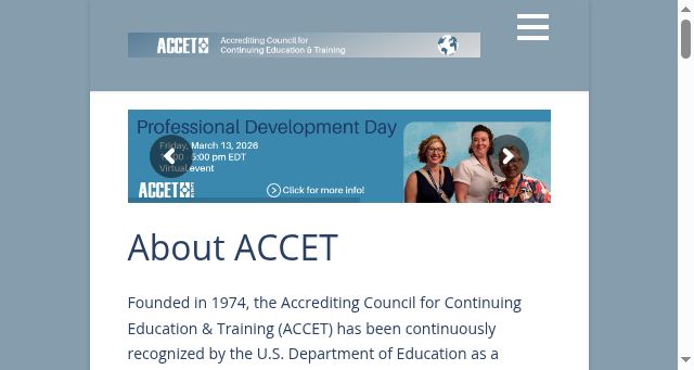 Screenshot of accet.org