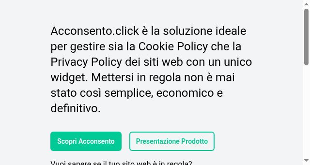 Screenshot of acconsento.click