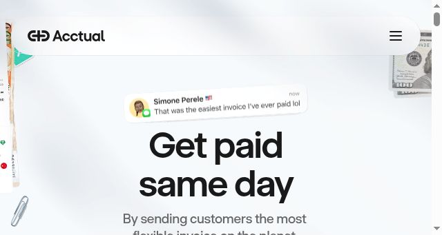 Screenshot of acctual.com