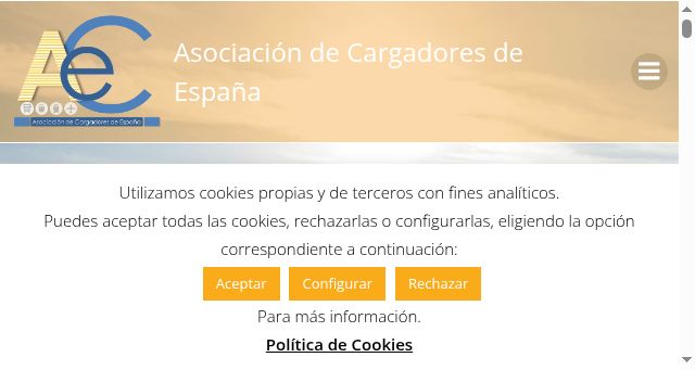 Screenshot of ace-cargadores.com