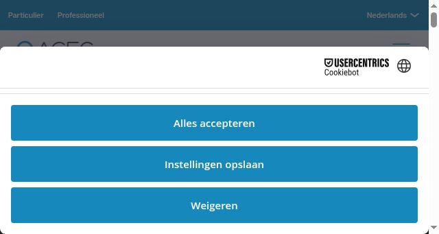 Screenshot of aceg.be