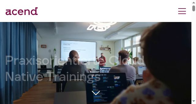 Screenshot of acend.ch