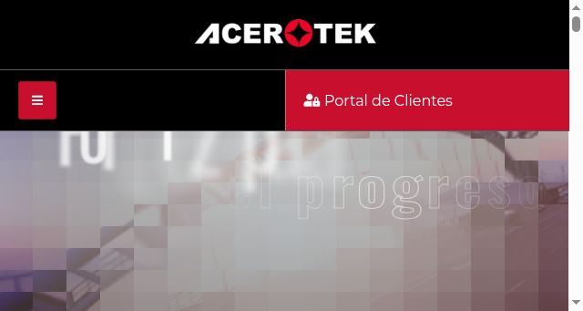 Screenshot of acerotek.com.mx