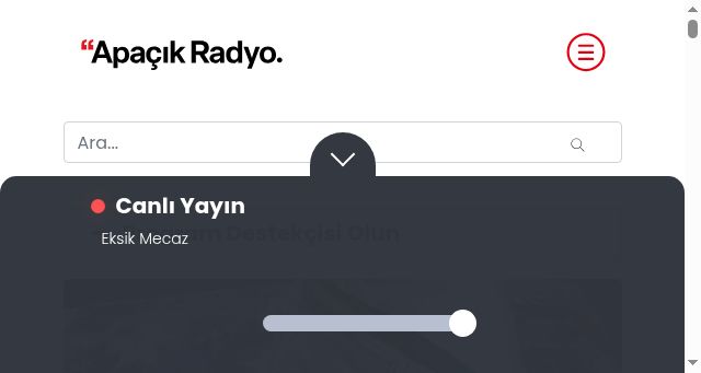 Screenshot of acikradyo.com.tr