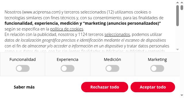 Screenshot of aciprensa.com