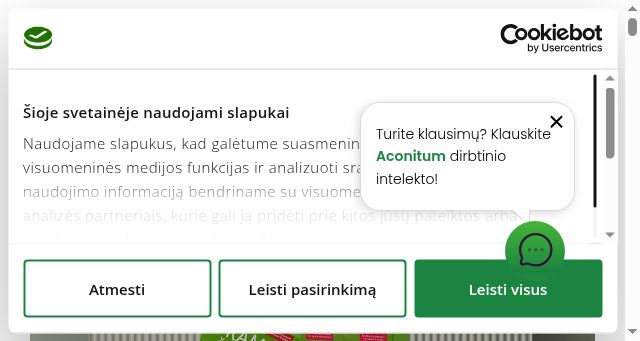 Screenshot of aconitum.lt