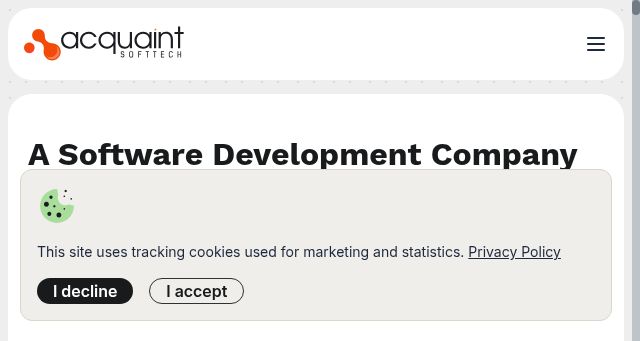 Screenshot of acquaintsoft.com