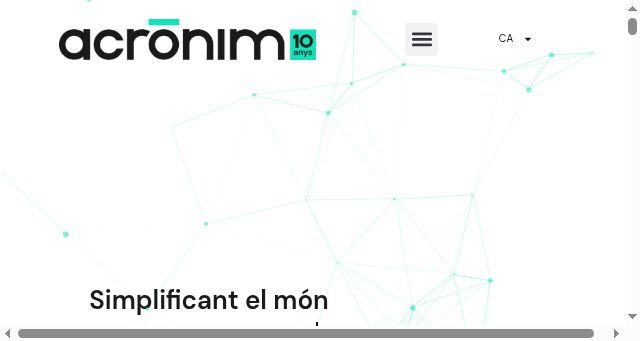 Screenshot of acronim.cat