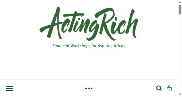 Screenshot of actingrichcoaching.com
