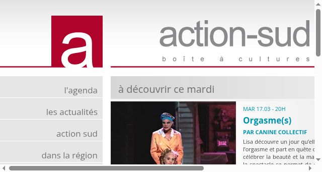 Screenshot of action-sud.be