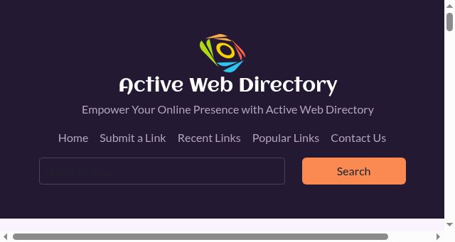 Screenshot of activewebdir.com