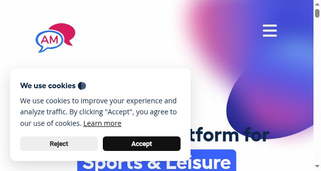Screenshot of activitymessenger.com