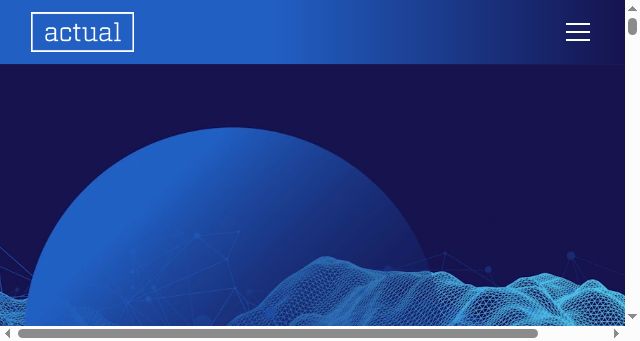 Screenshot of actual.agency