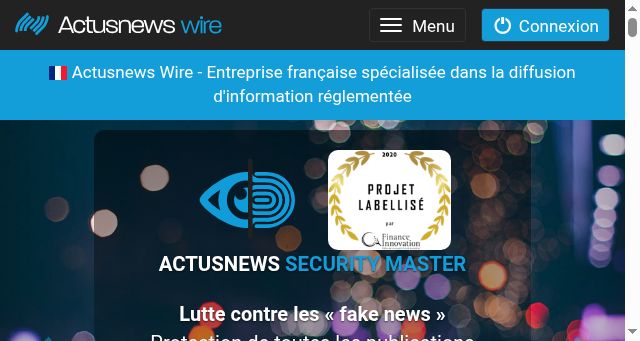 Screenshot of actusnews.com