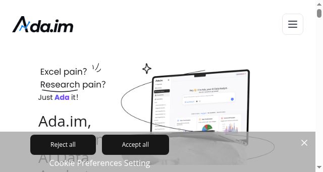 Screenshot of ada.im