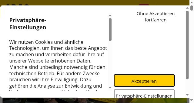 Screenshot of adac.de