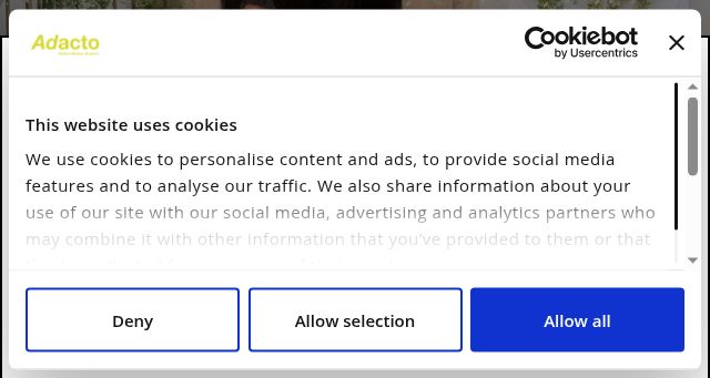 Screenshot of adacto.it
