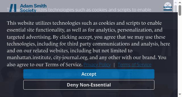Screenshot of adamsmithsociety.com