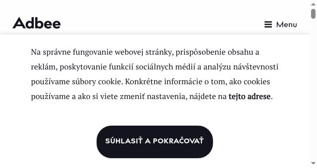 Screenshot of adbee.sk