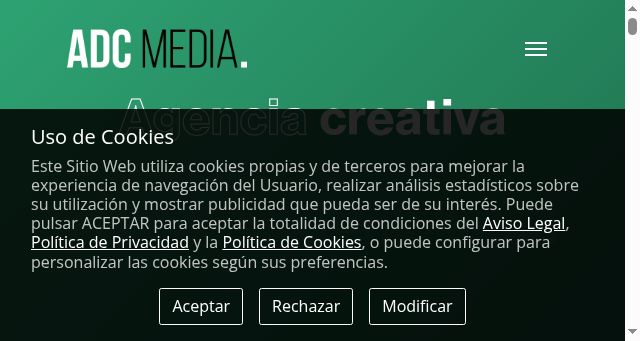 Screenshot of adcmedia.es