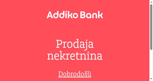 Screenshot of addikoprodaja.ba
