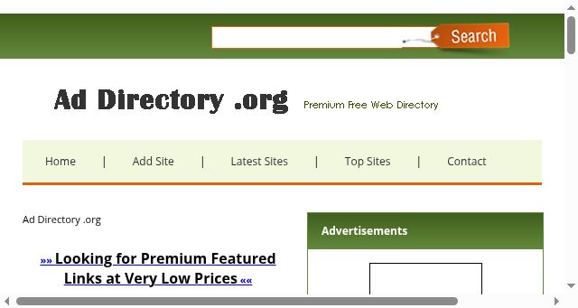 Screenshot of addirectory.org