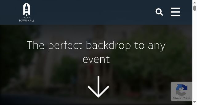 Screenshot of adelaidetownhall.com.au