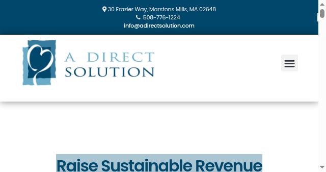 Screenshot of adirectsolution.com