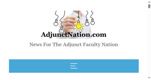 Screenshot of adjunctnation.com