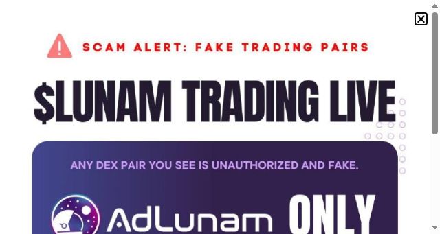 Screenshot of adlunam.cc