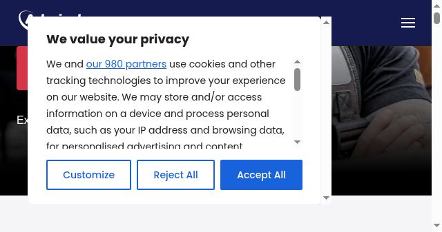 Screenshot of admiralbusiness.com