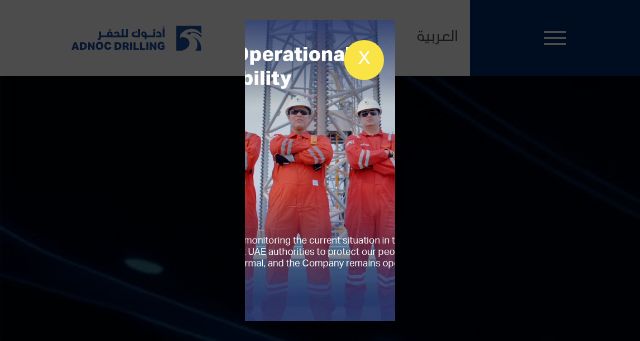 Screenshot of adnocdrilling.ae