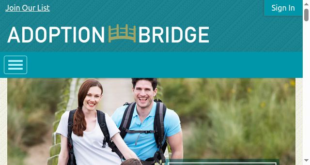 Screenshot of adoptionbridge.org