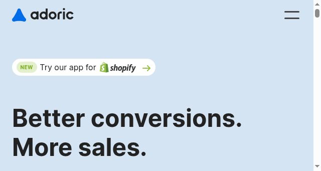 Screenshot of adoric.com