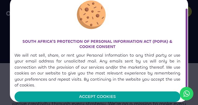 Screenshot of adornmedia.co.za