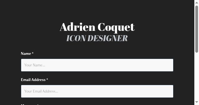 Screenshot of adrien-coquet.com