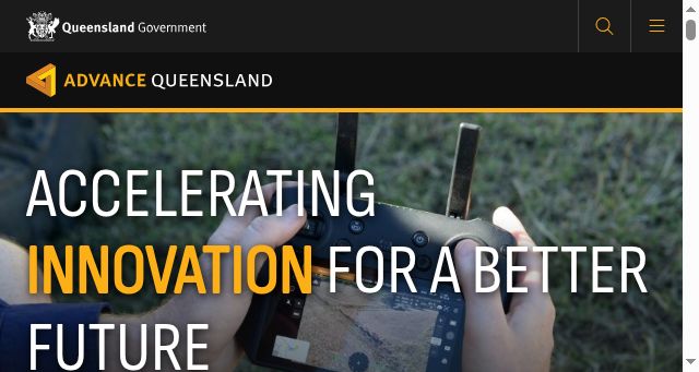 Screenshot of advance.qld.gov.au