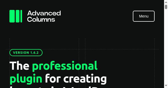 Screenshot of advancedcolumns.com