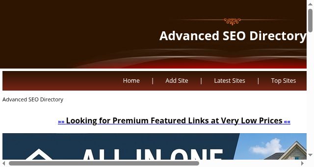 Screenshot of advancedseodirectory.com