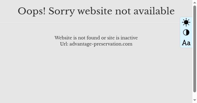 Screenshot of advantage-preservation.com