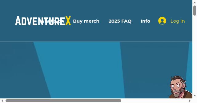 Screenshot of adventurexpo.org