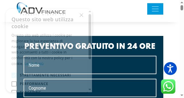 Screenshot of advfinance.eu