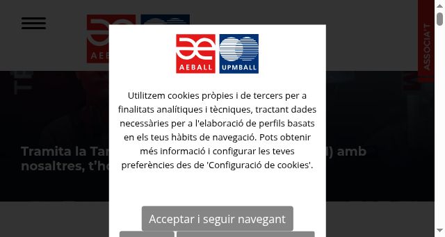 Screenshot of aeball.com