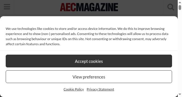 Screenshot of aecmag.com