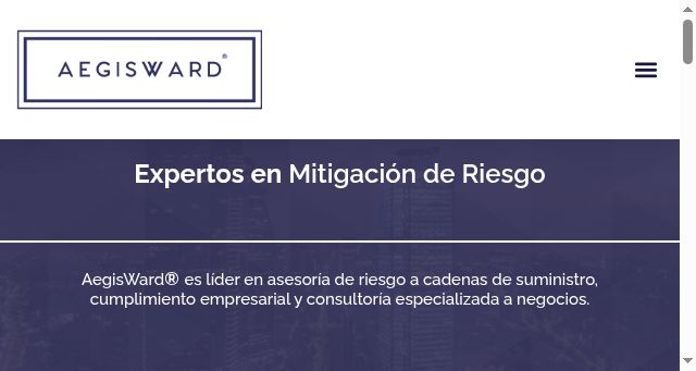 Screenshot of aegis.mx