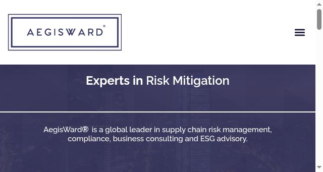 Screenshot of aegisward.com