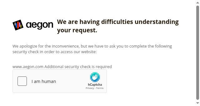 Screenshot of aegon.com