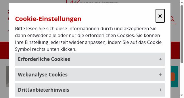 Screenshot of aekwien.at